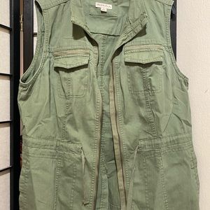 Ladies green vest